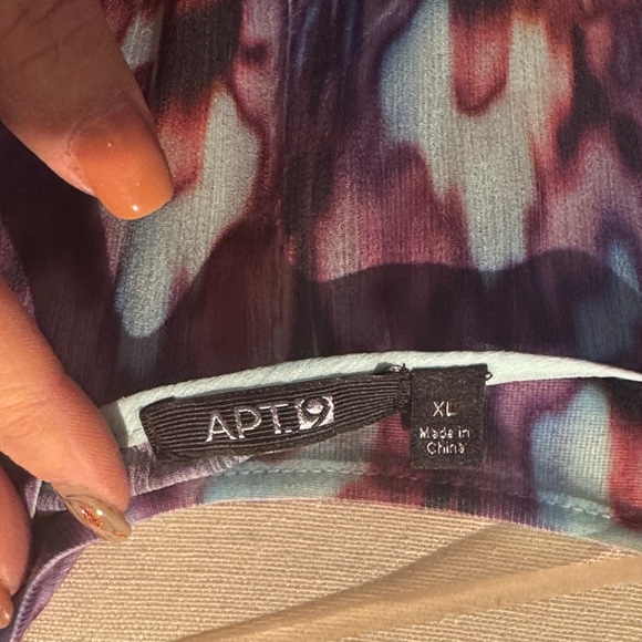 Apt. 9 Vibrant Purple and Pink Blouse - Picture 2 of 3